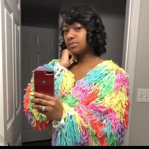 Crochet Multi-Colored Jacket